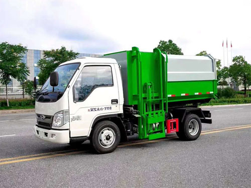 国六-福田小卡-5/6方挂桶垃圾车-CLW5041ZZZ6CD/CLW5040ZZZB6