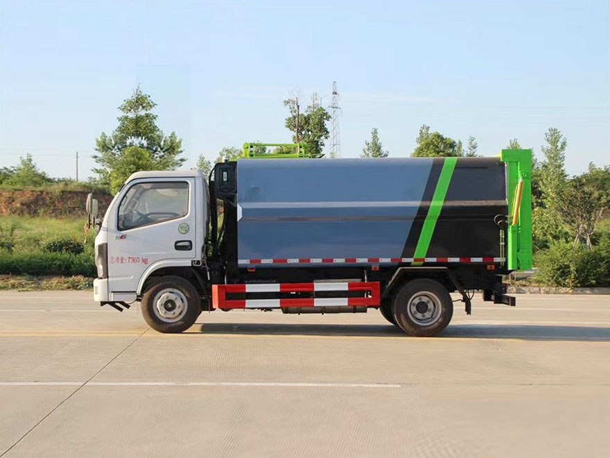 国六-东风多利卡7.8方挂桶垃圾车-CLW5040ZZZLS6