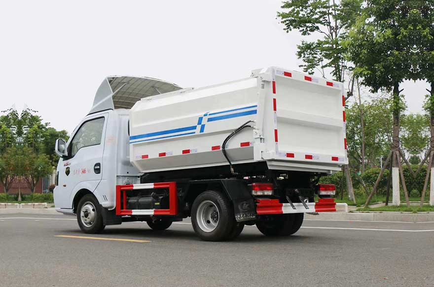 国六-东风途逸3/4方挂桶垃圾车-CLW5030ZZZD6