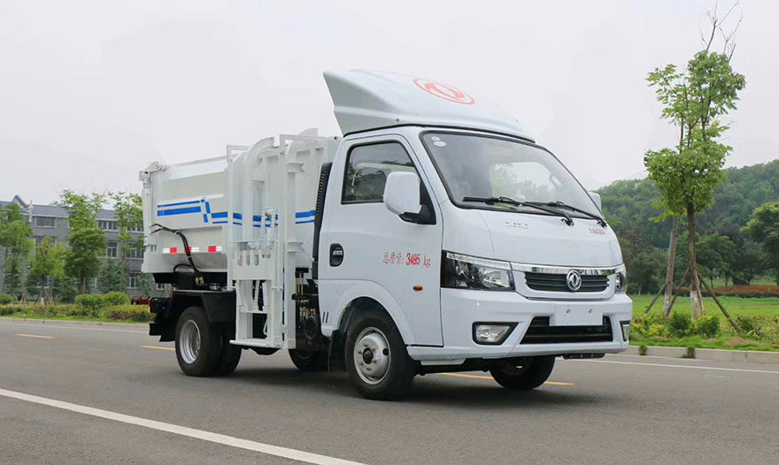国六-东风途逸3/4方挂桶垃圾车-CLW5030ZZZD6