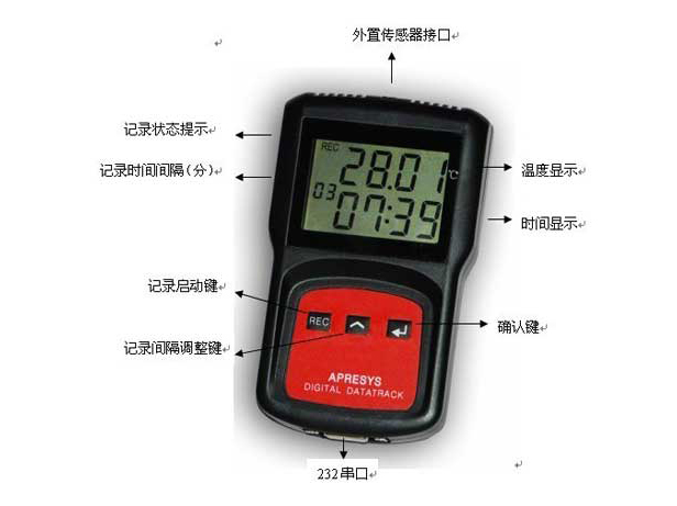 湖北程力冷藏车常用温度记录仪介绍